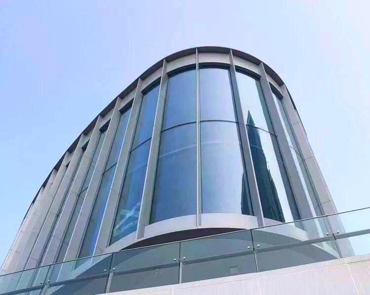 北海市异形展柜玻璃热弯玻璃 - 价格